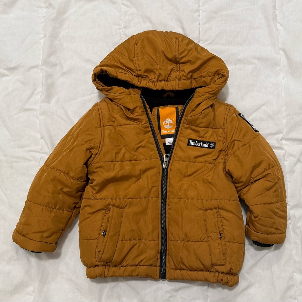 Timberland Kids' Tan Puffer Jacket